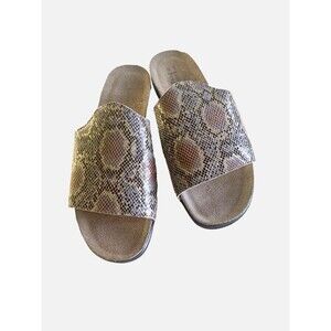 Naot Golden Python Leather Skylar Sandals Size 41 / 10